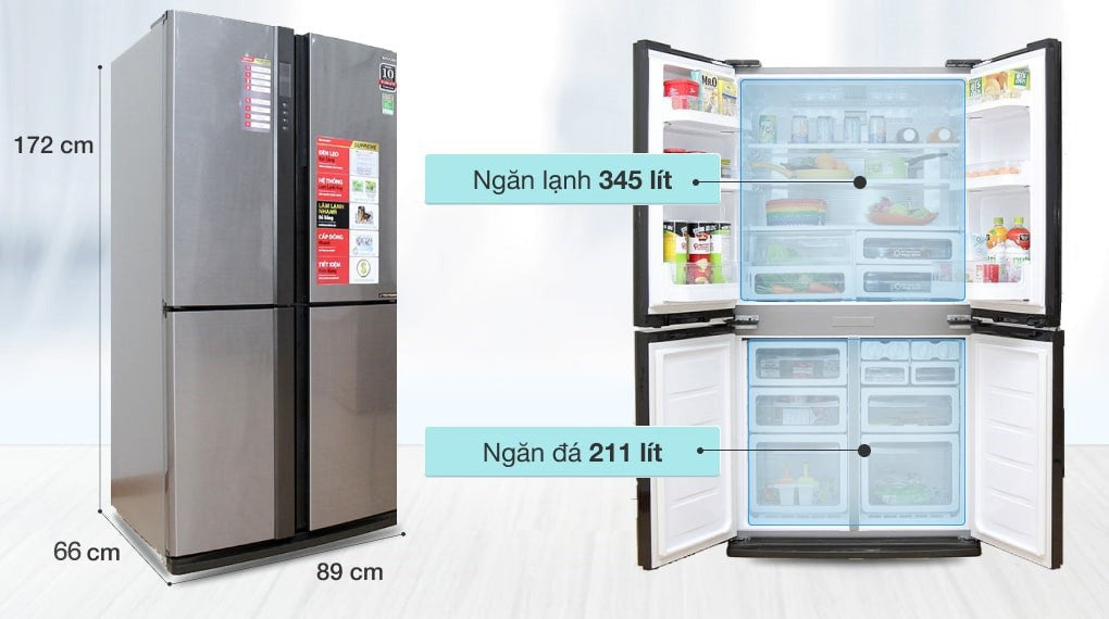 Tủ lạnh Sharp SJ-FX630V-ST