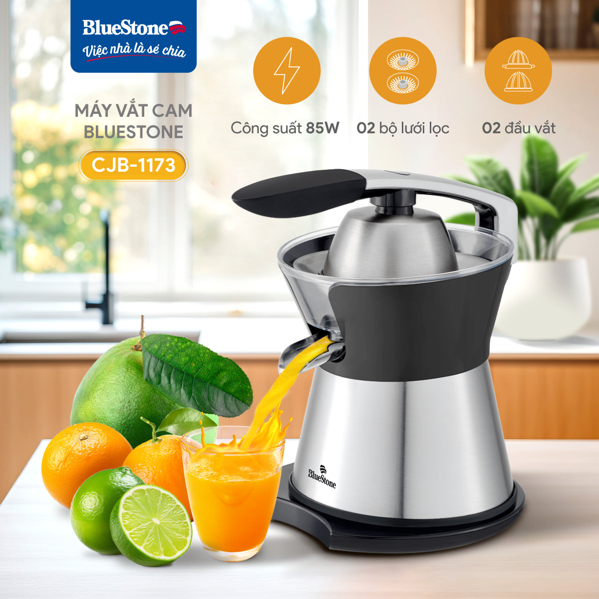 Máy Vắt Cam BlueStone CJB-1173 85W