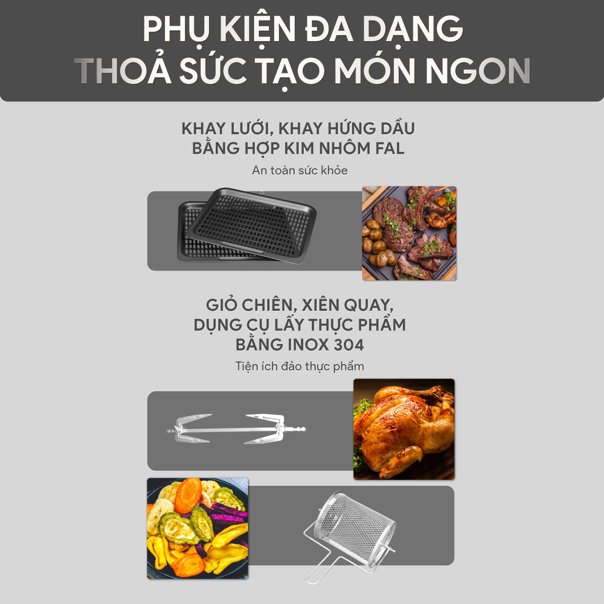 Nồi Chiên Không Dầu BlueStone AFB-5888 10 Lít 1800W