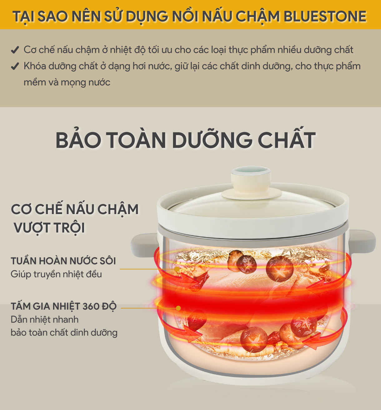 Nồi Nấu Chậm BlueStone SCB-6123 3 Lít 200W