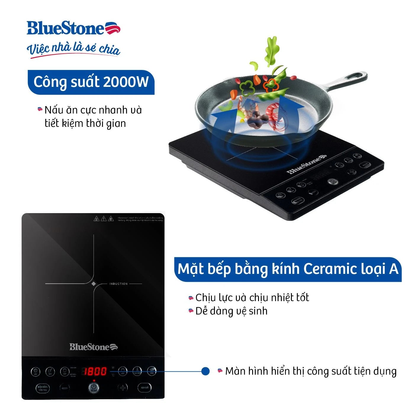 Bếp Từ Đơn BlueStone ICB-6610 2000W