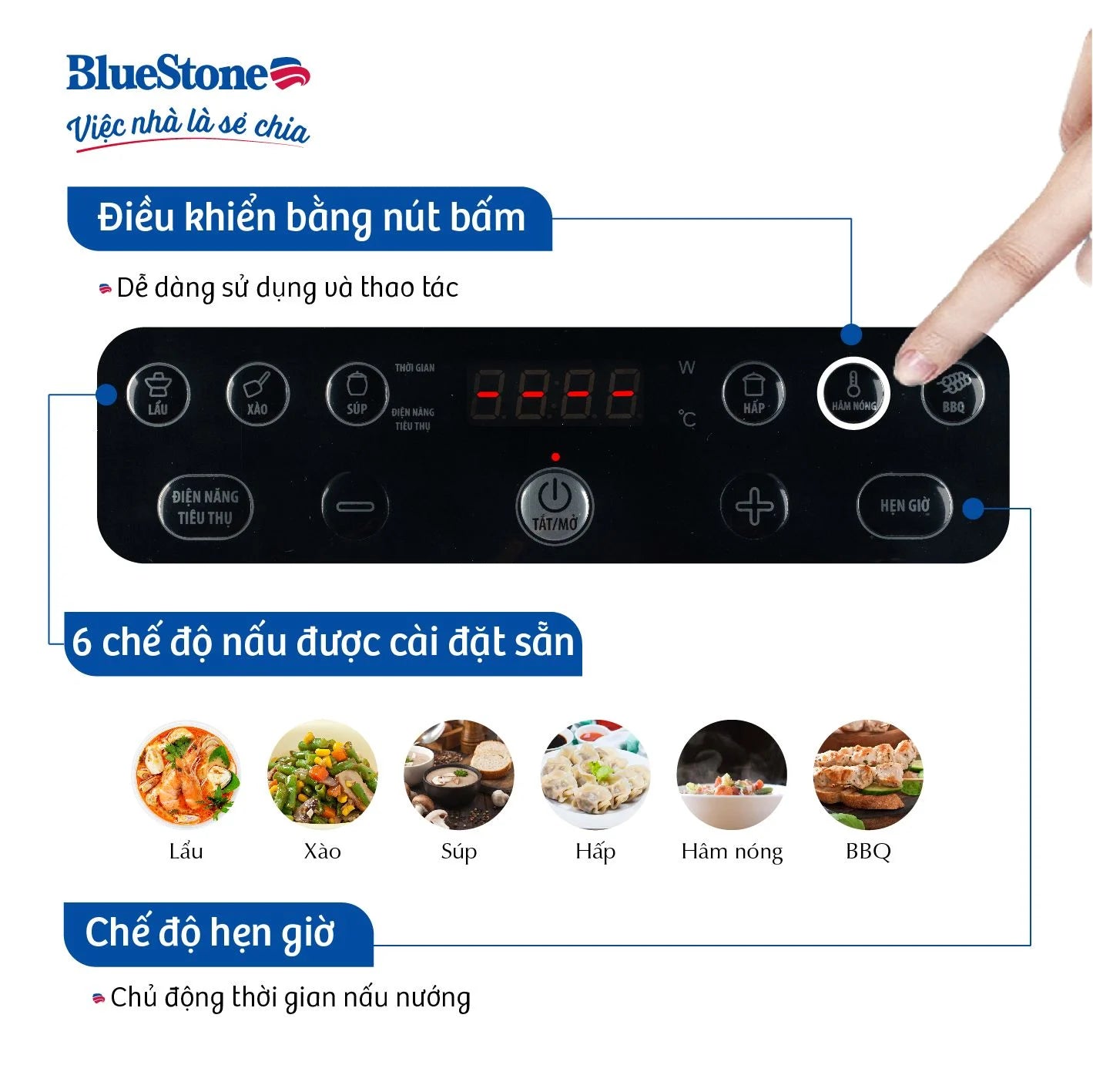 Bếp Từ Đơn BlueStone ICB-6610 2000W