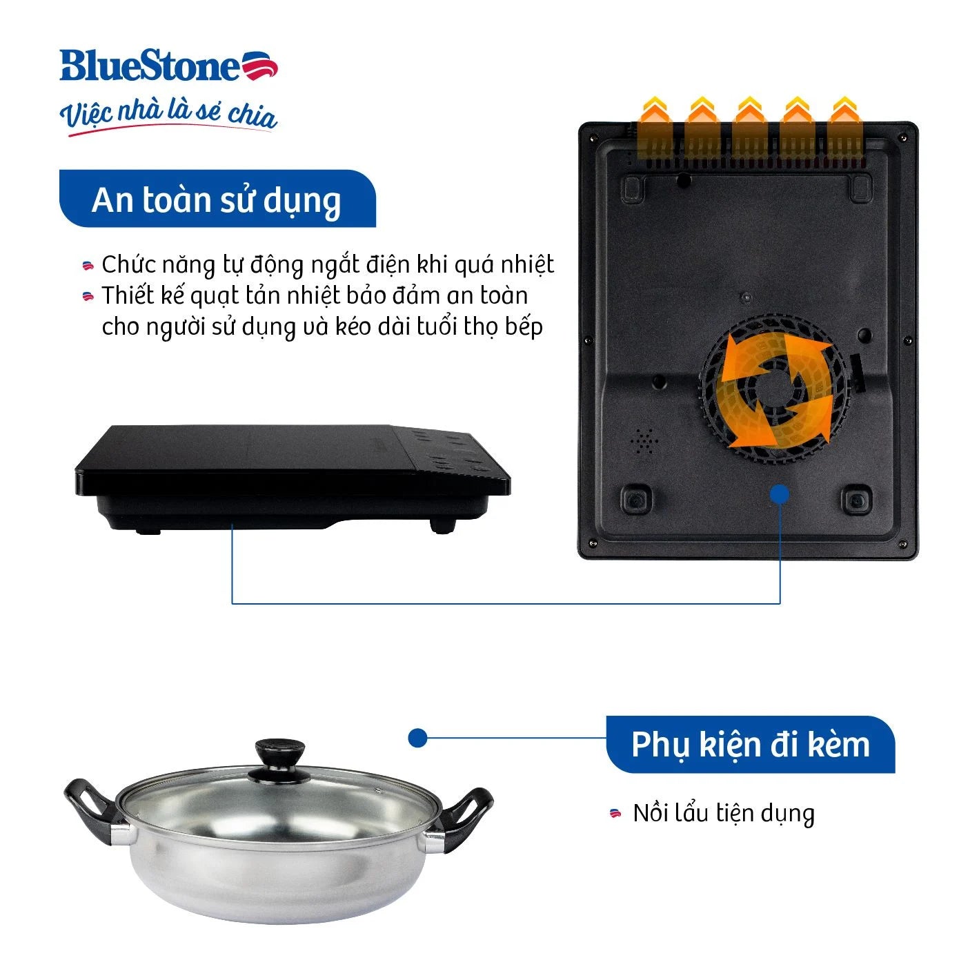 Bếp Từ Đơn BlueStone ICB-6610 2000W