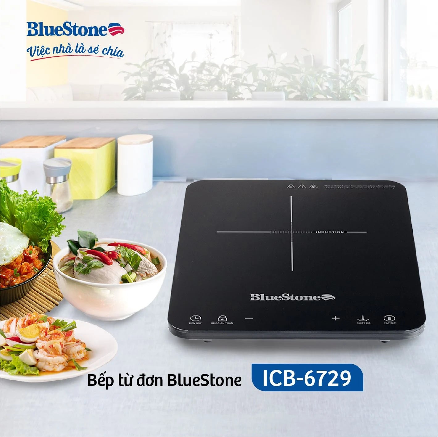 Bếp Từ Đơn BlueStone ICB-6729 2000W