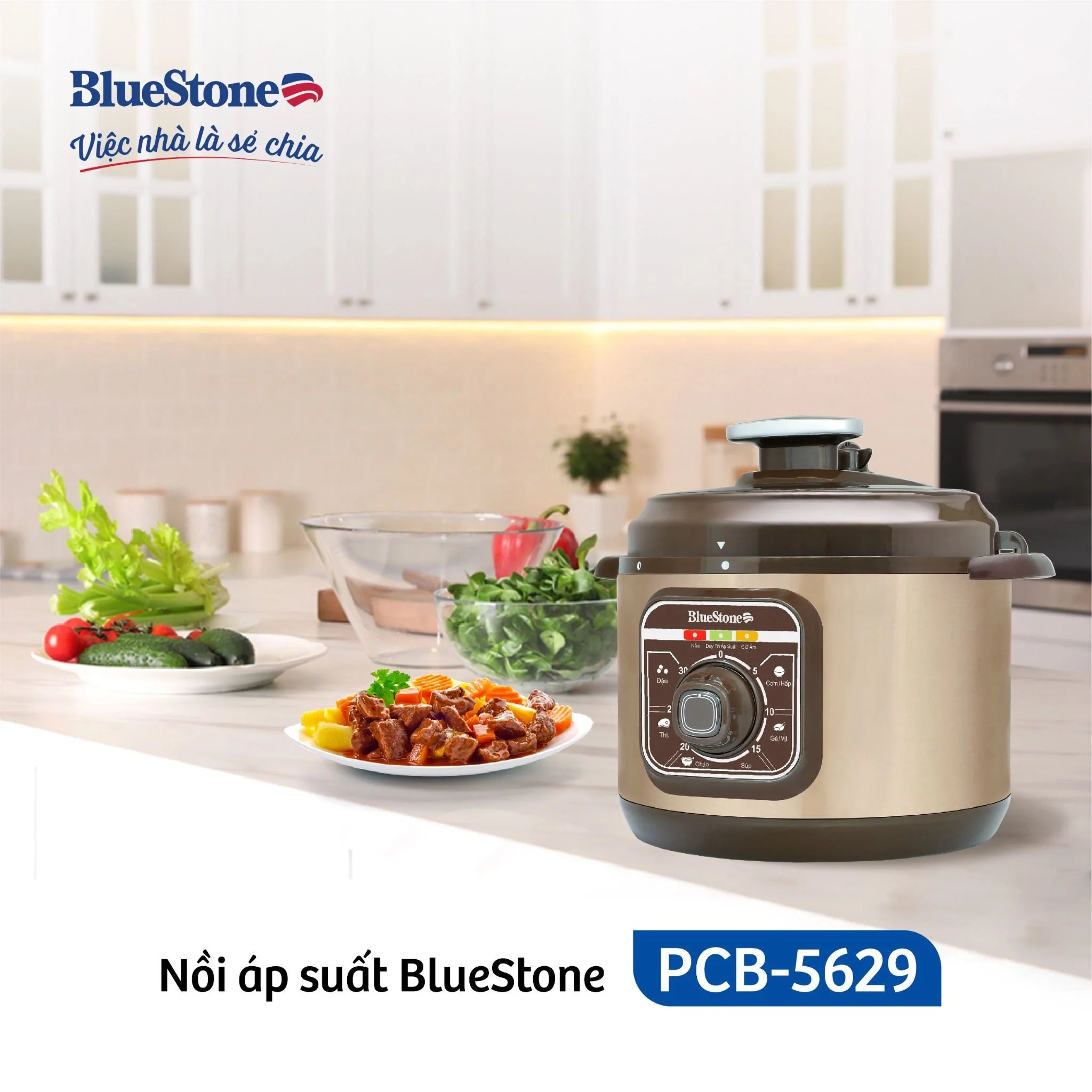 Nồi Áp Suất BlueStone PCB-5629 5 Lít 900W